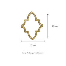 Load image into Gallery viewer, Enamel Arabesque Void Earrings