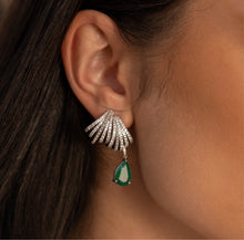 Load image into Gallery viewer, Eden Dream - Emerald Earrings
