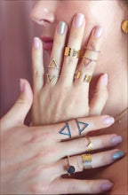 Load image into Gallery viewer, Hama Pyramid Rings - Azza Fine Jewellery